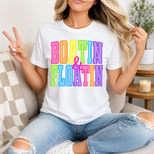 Boatin & Floatin  Premium Graphic Tee
