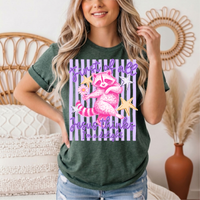 Jesus Thinks I'm a Delight Pink Raccoon Graphic Tee