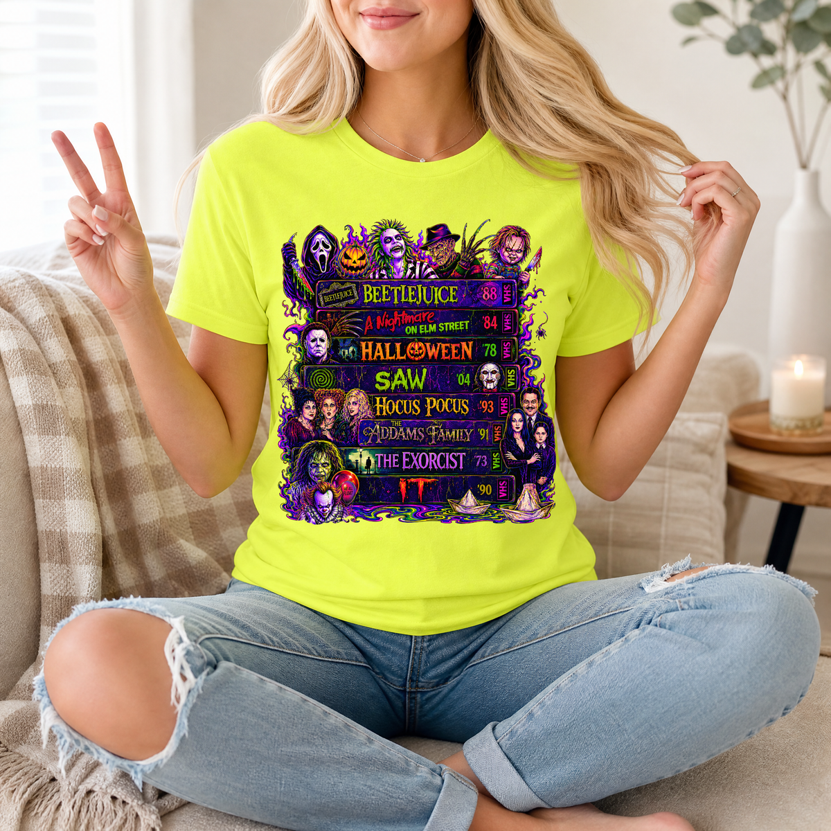90's Halloween VHS Premium Graphic Tee