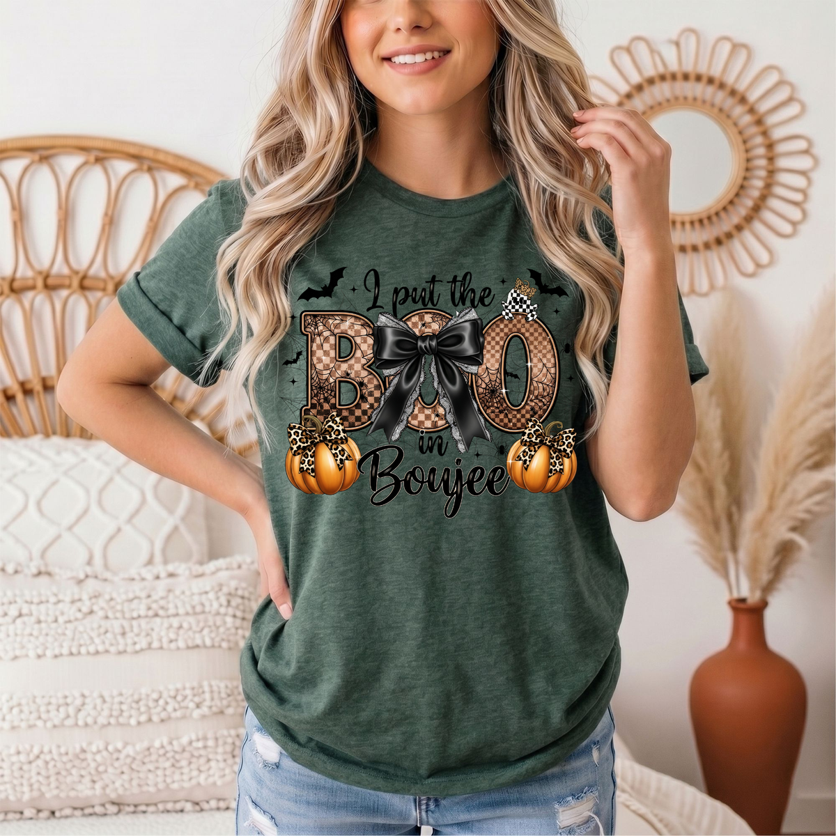I Put the Boo in Boujee Halloween Graphic Tee