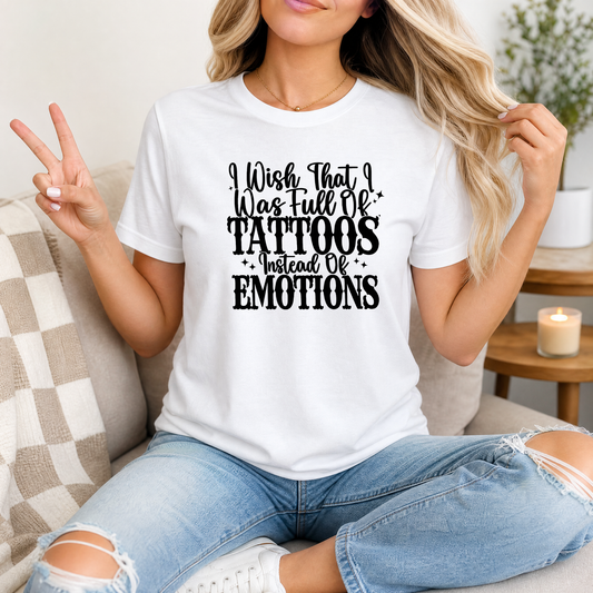 Tattoos Instead of Emotions Premium Graphic Tee