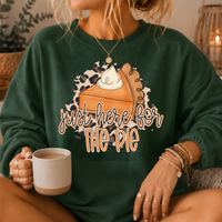 Just Here for the Pie Crewneck Sweatshirt