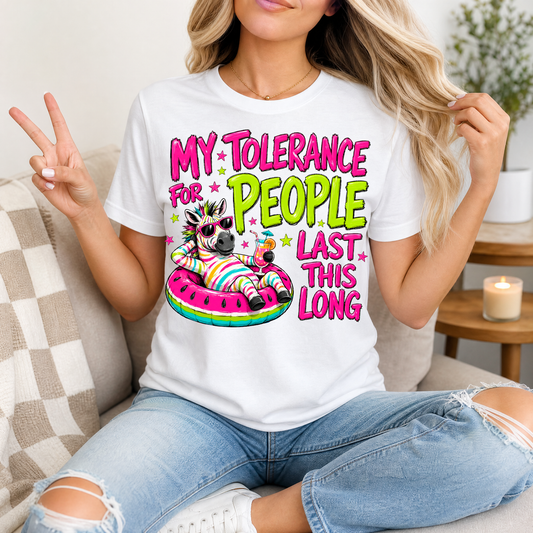 My Tolerance For People Premium Graphic Tee