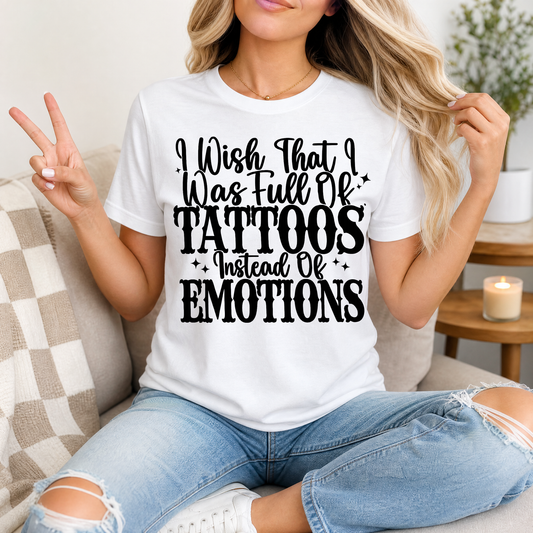 Tattoos Instead of Emotions Premium Graphic Tee