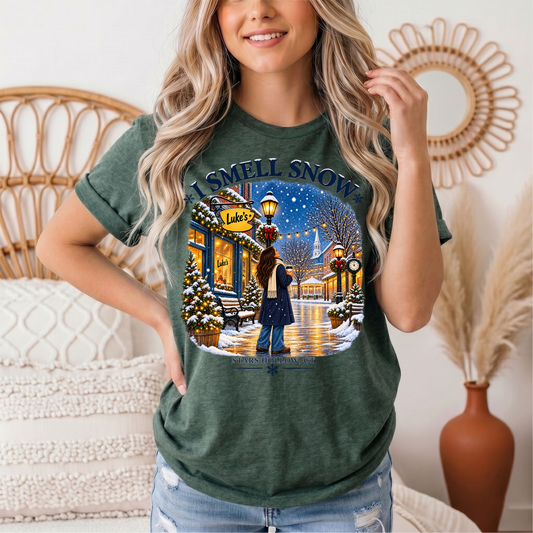 I Smell Snow Graphic Tee – Stars Hollow Winter Scene