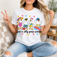 Just A Silly Goose Summer Premium Graphic Tee