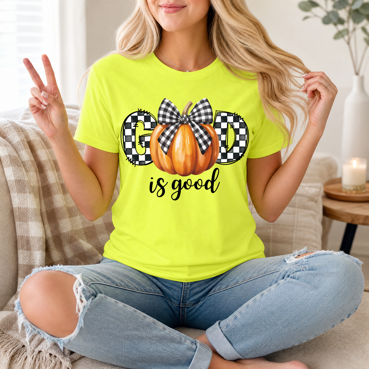 GOD is Good Pumpkin Premium Graphic Tee