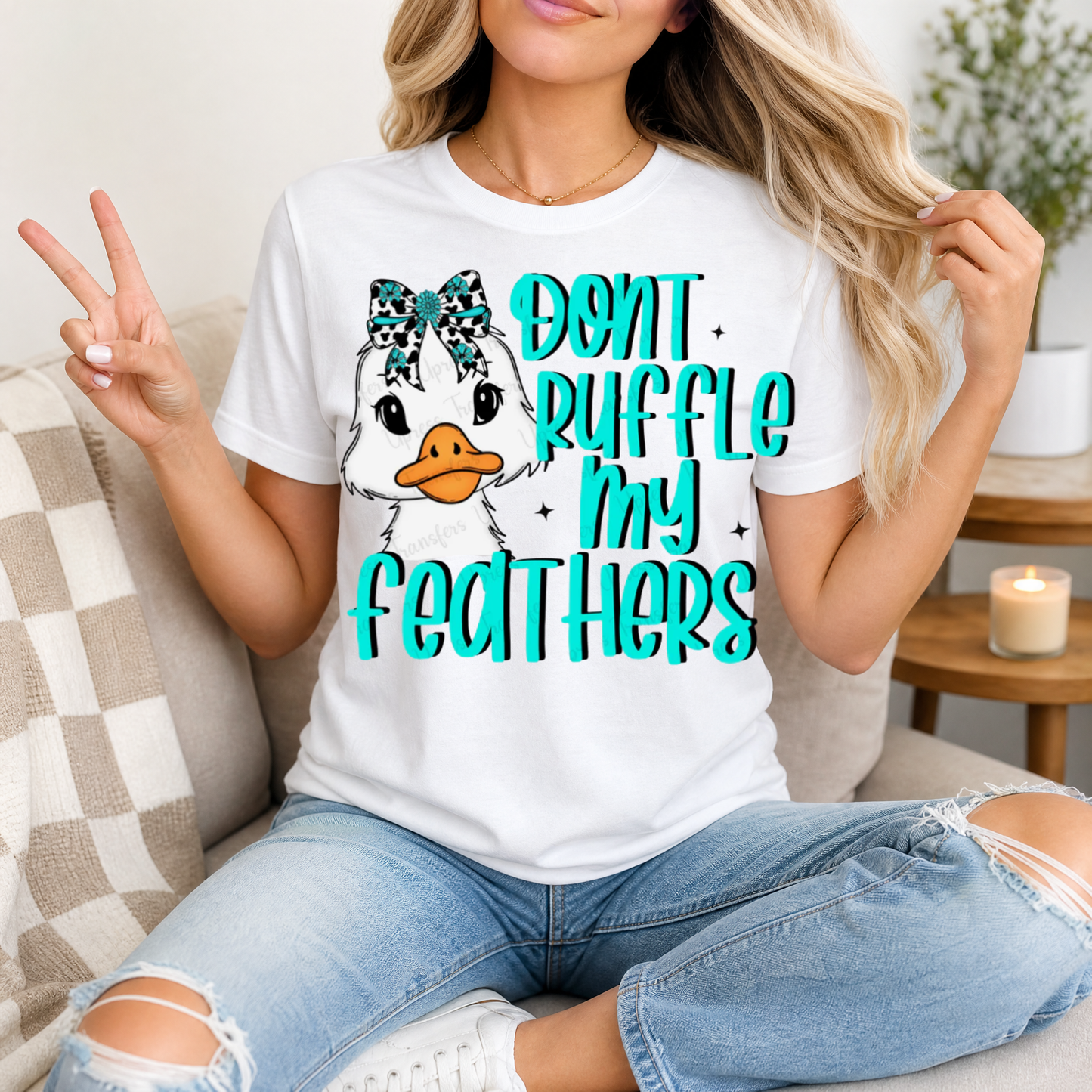Don't Ruffle My Feathers Premium Graphic Tee