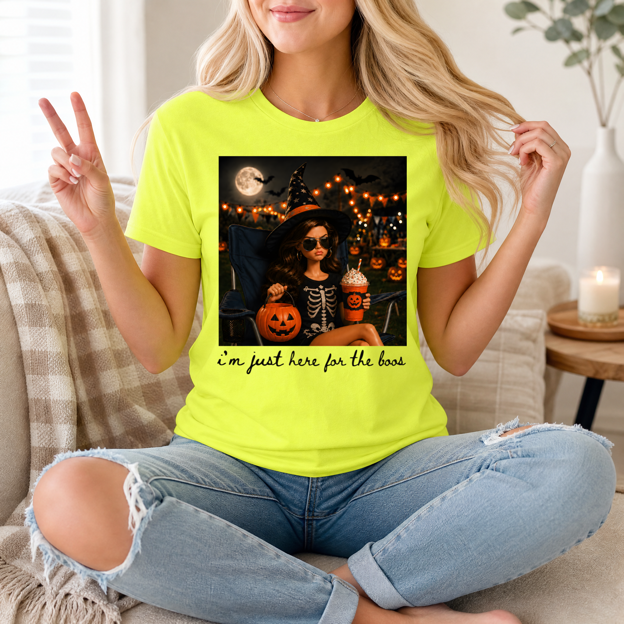 Just Here for the BOOS Premium Graphic Tee