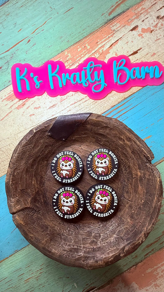 Silicone Focal Bead- I do not feel bonita K's Krafty Barn