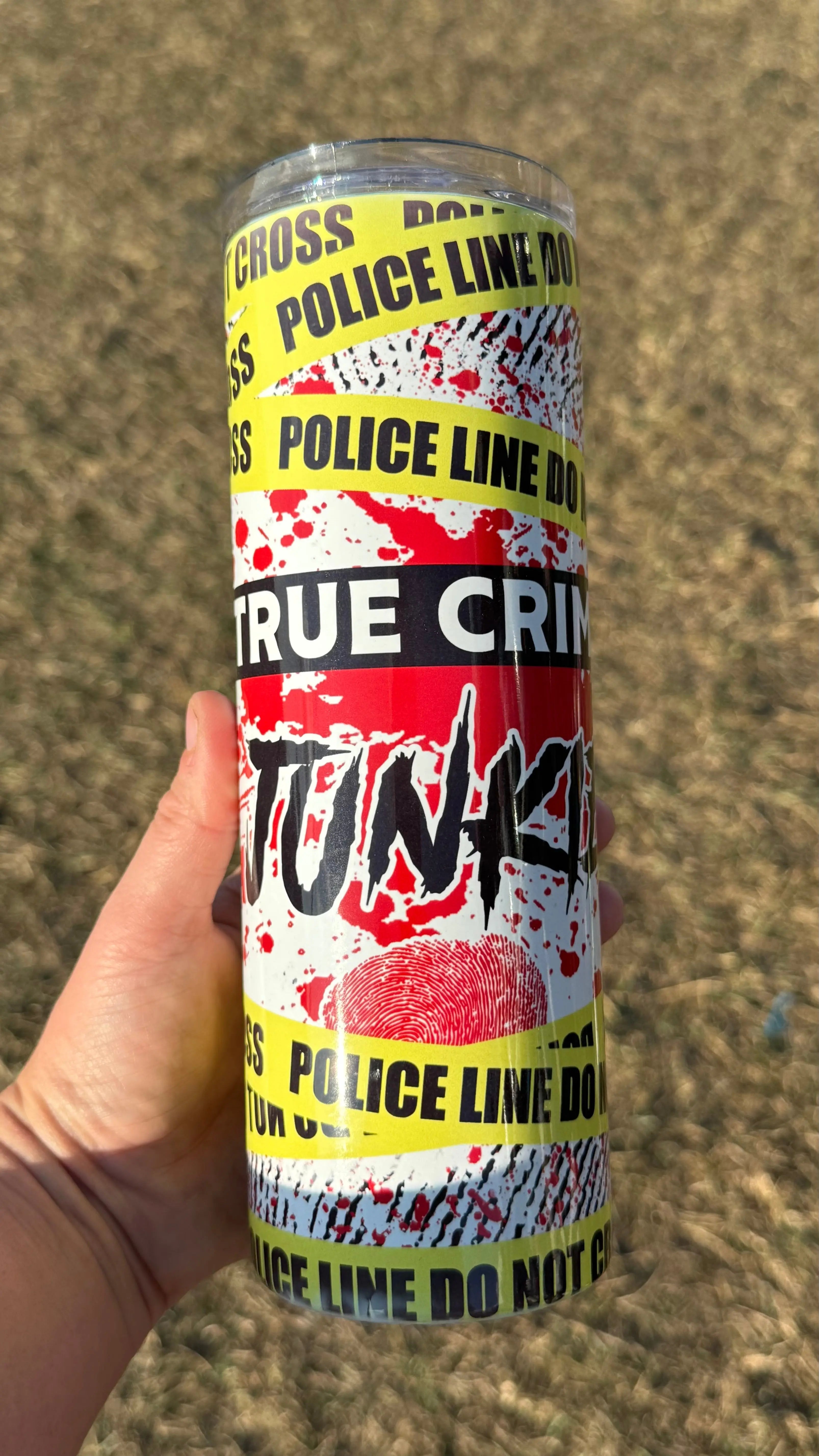 True Crime Junkie 20oz insulated K's Krafty Barn