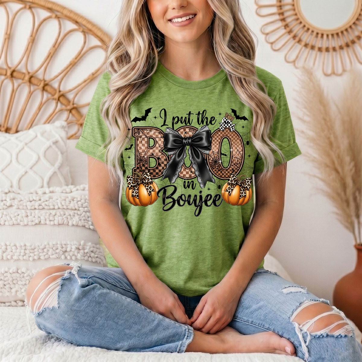 I Put the Boo in Boujee Halloween Graphic Tee