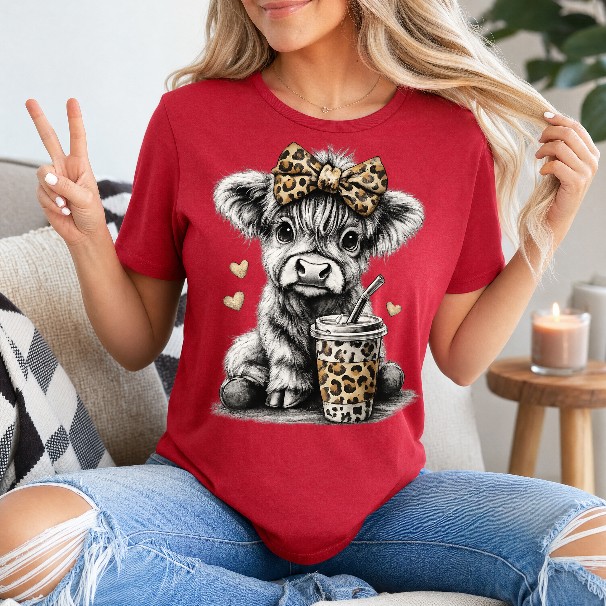 Leopard Highland Premium Graphic Tee