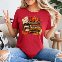 Fall & Bookish Cozy Premium Graphic Tee