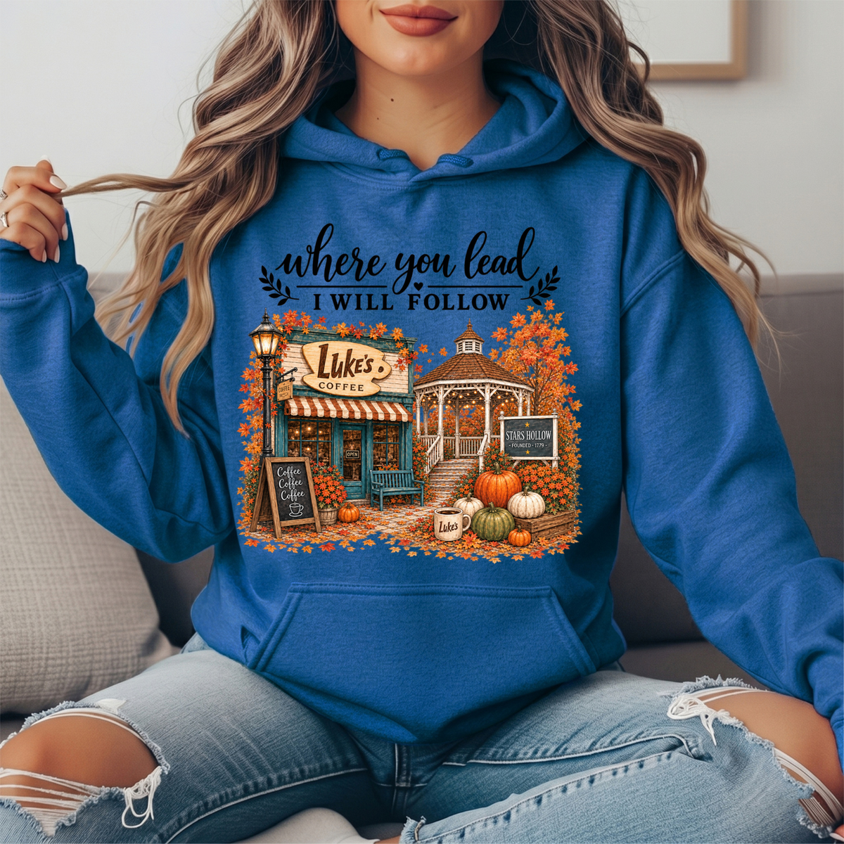 Where You Lead, I Will Follow Premium Hoodie Sweatshirt