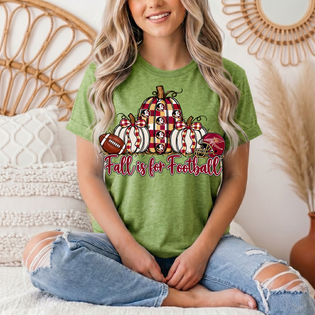 Fall Is For Football -Noles Premium Graphic Tee