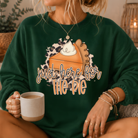 Just Here for the Pie Crewneck Sweatshirt