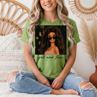 Y'all Need Jesus Doll Graphic Tee