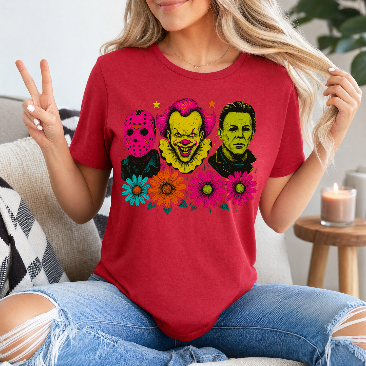 Neon Horror Premium Graphic Tee