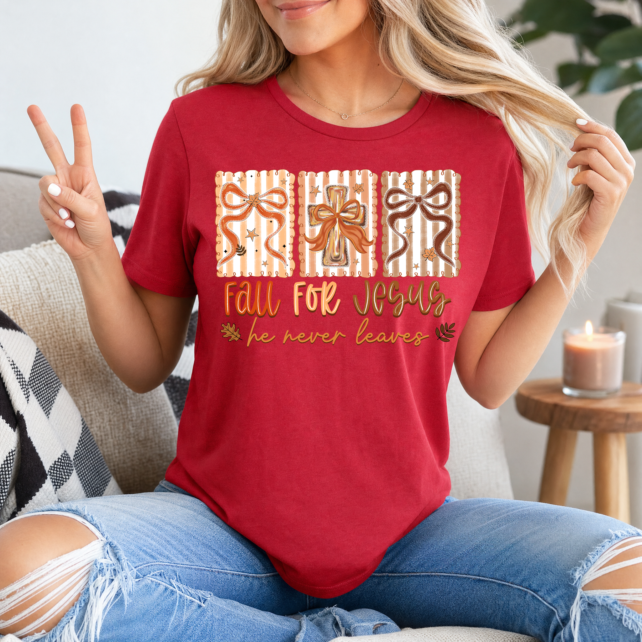 Fall for Jesus Premium Graphic Tee