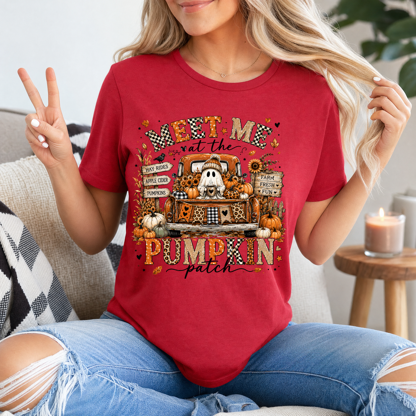 Pumpkin Patch Truck Premium Graphic Tee