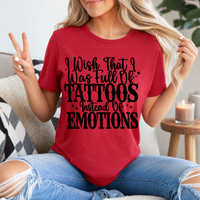 Tattoos Instead of Emotions Premium Graphic Tee