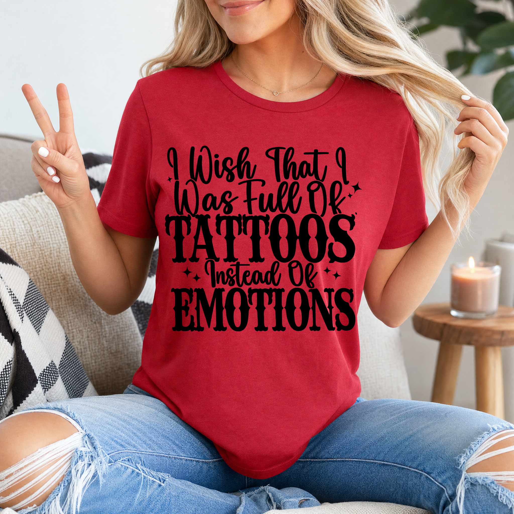Tattoos Instead of Emotions Premium Graphic Tee