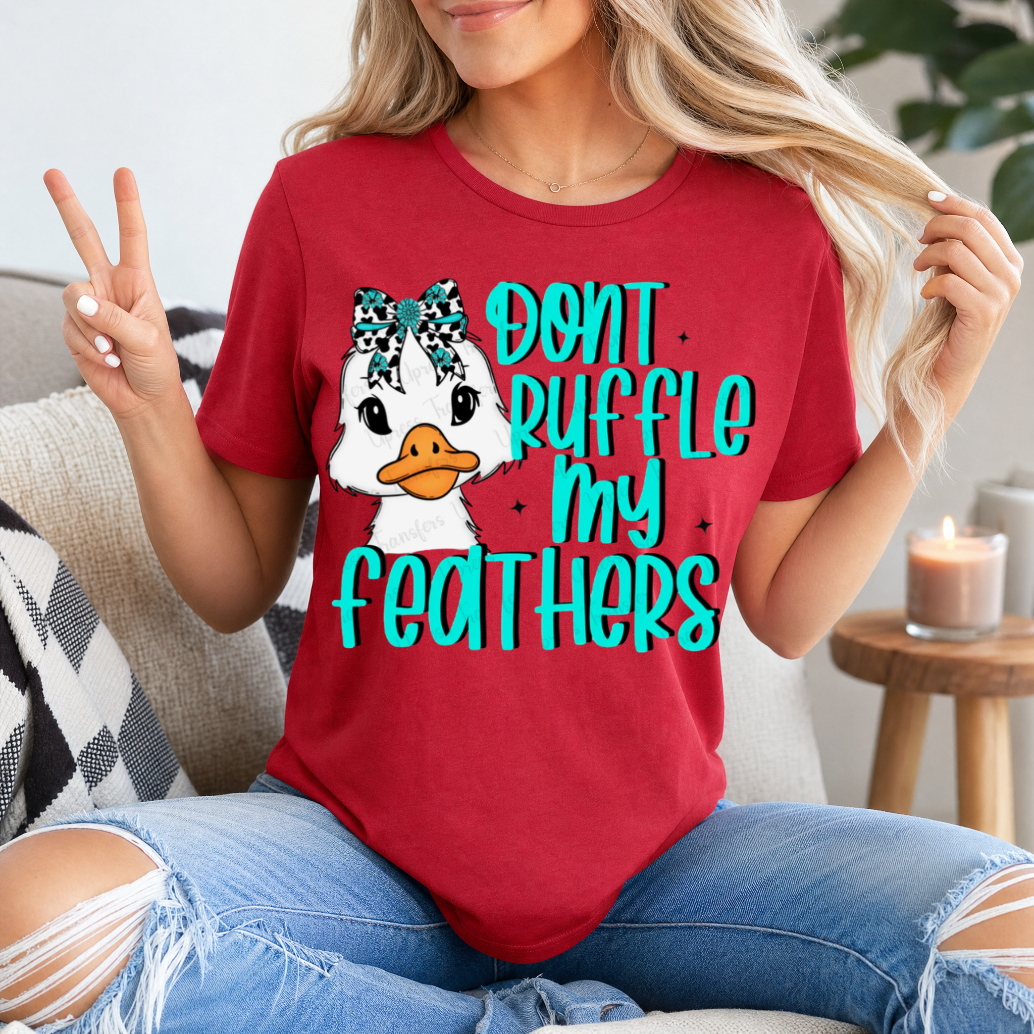 Don't Ruffle My Feathers Premium Graphic Tee