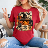 Trick or Treat Vintage Halloween Premium Graphic Tee