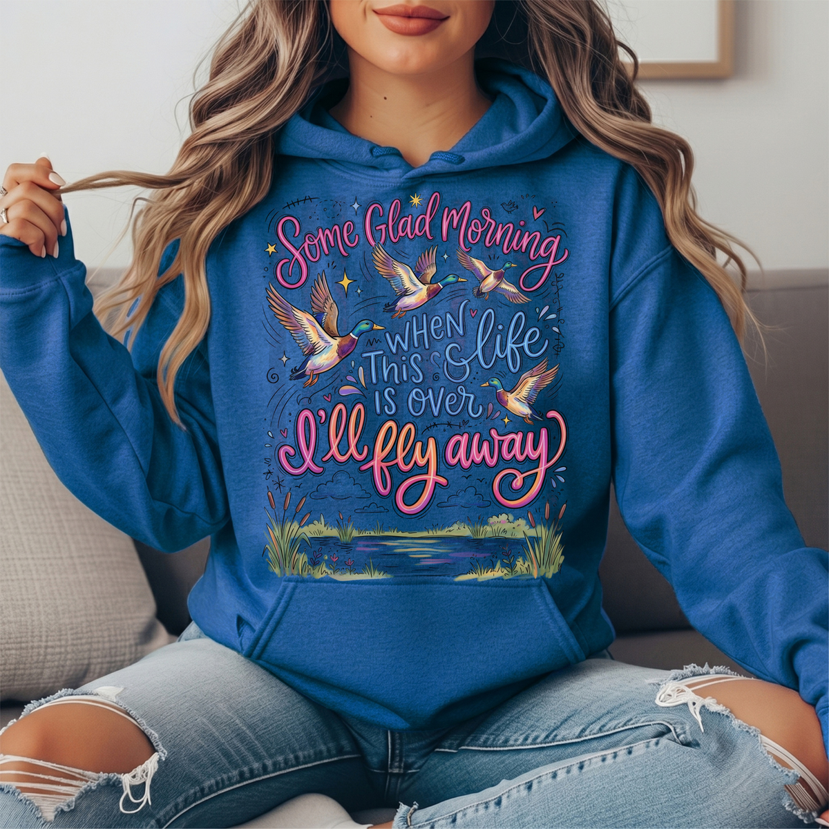 I'll Fly Away Duck Graphic Hoodie