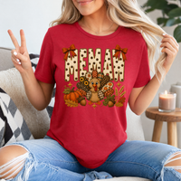 Memaw Thanksgiving Turkey & Bow Graphic Tee