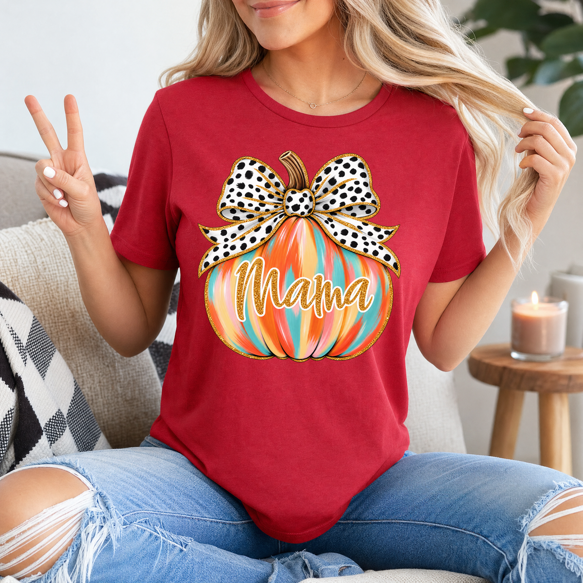 Mama Pumpkin Premium Graphic Tee