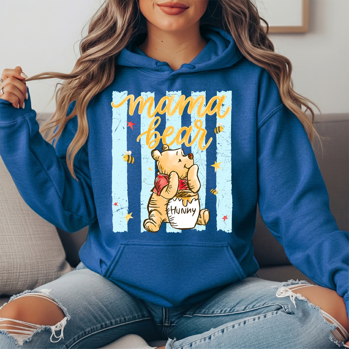 Mama Bear Honey Pot Graphic Hoodie