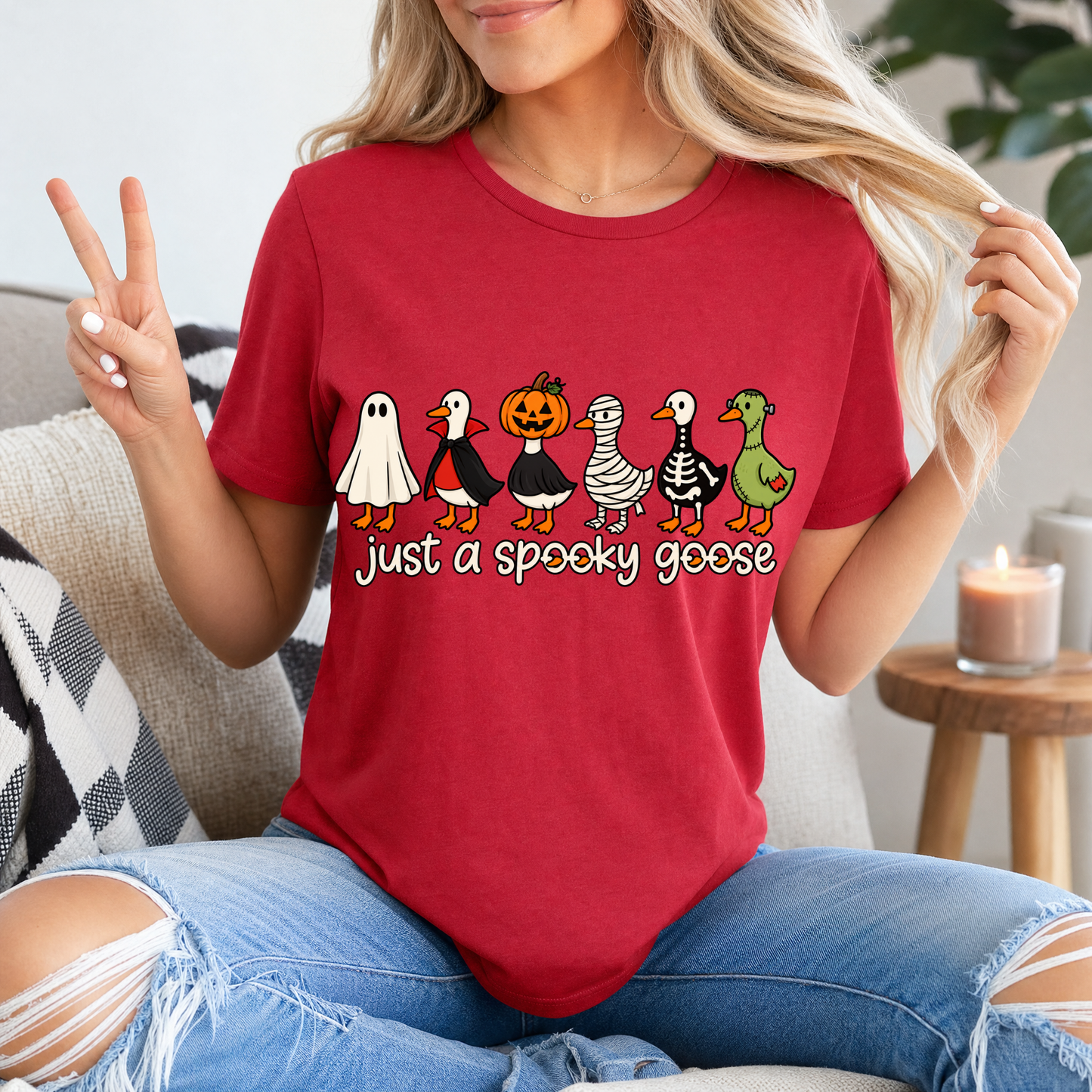 Spooky Goose x6 Premium Graphic Tee