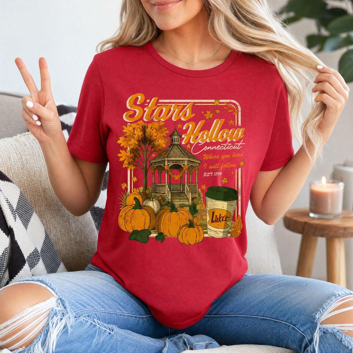 Stars Hollow Fall Premium Graphic Tee