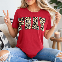 Cheetah PRAY Premium Graphic Tee