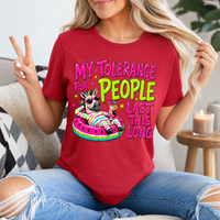 My Tolerance For People Premium Graphic Tee