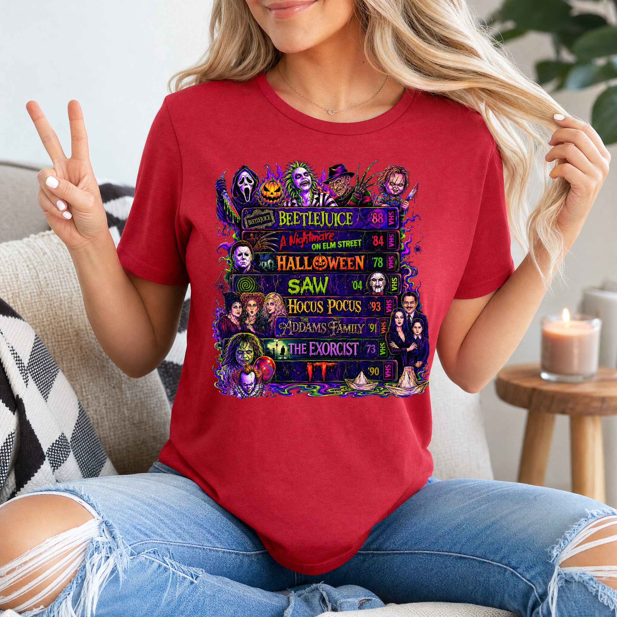 90's Halloween VHS Premium Graphic Tee