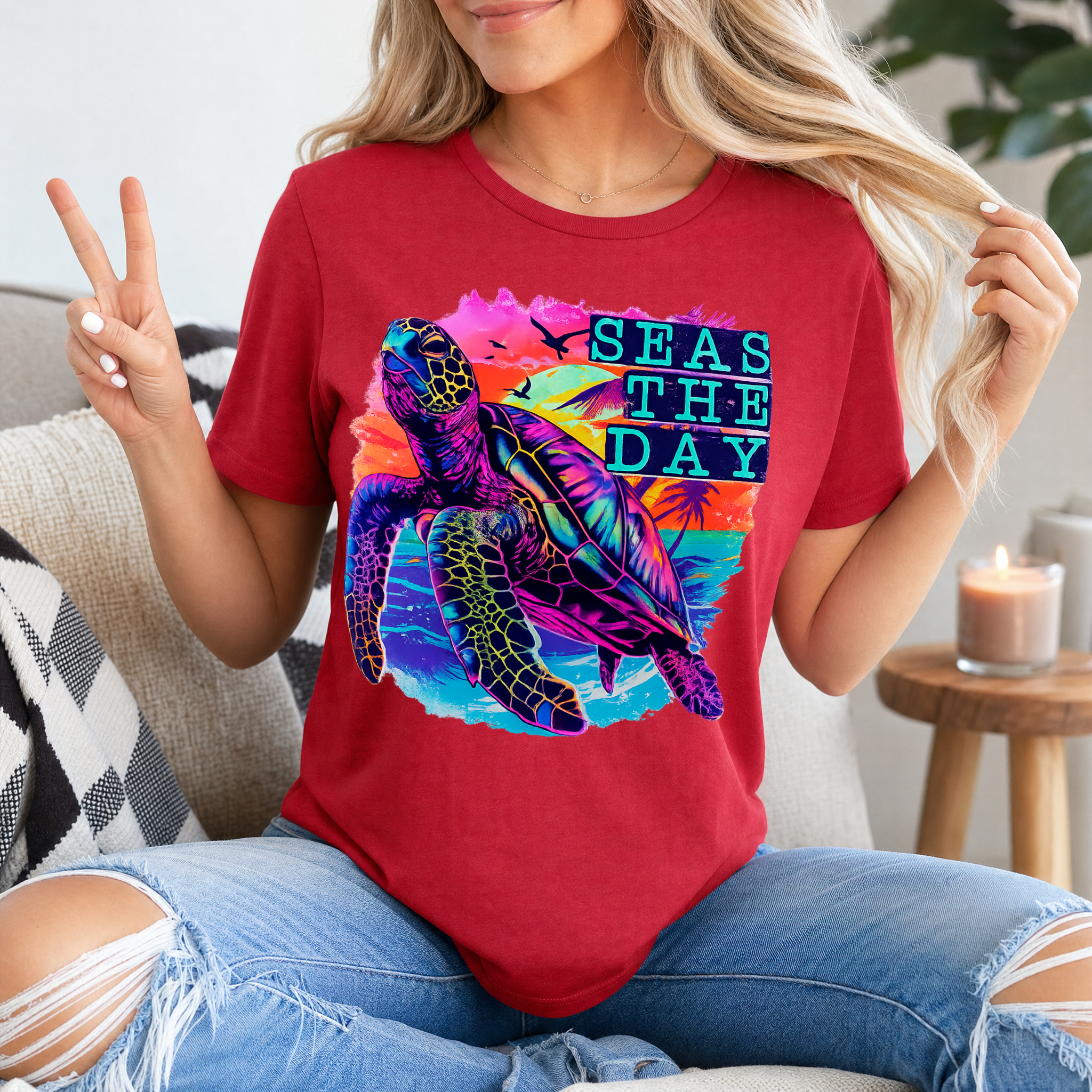 Seas The Day Premium Graphic Tee