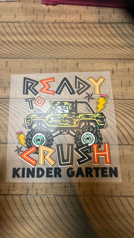 Ready to crush Kindergarten