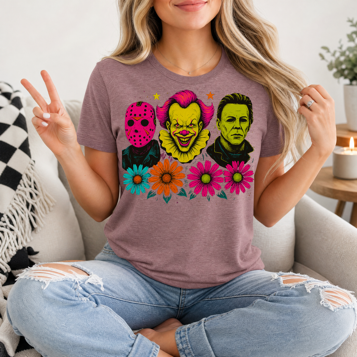 Neon Horror Premium Graphic Tee