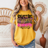 Expensive Difficult & Mentally Spicy Funny Graphic Tee