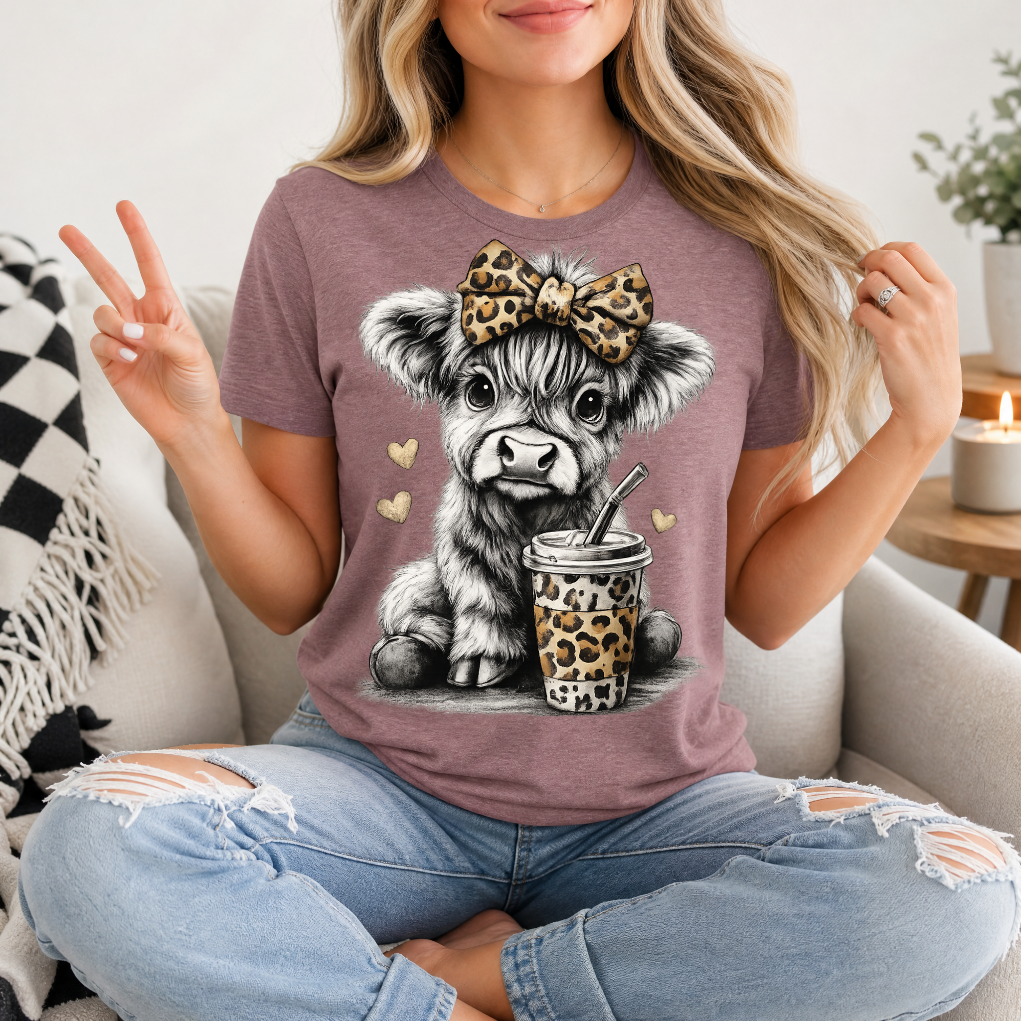 Leopard Highland Premium Graphic Tee
