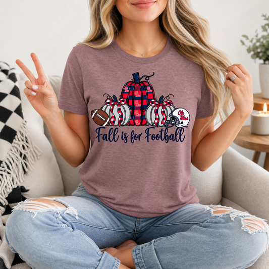Fall Is For Football - Mississippi Premium Graphic Tee