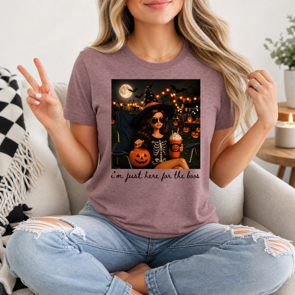 Just Here for the BOOS Premium Graphic Tee