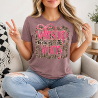 Worship Through The Worry Premium Graphic Tee