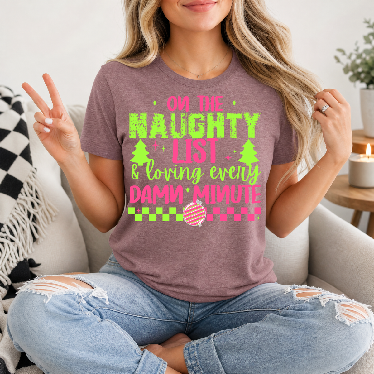 Naughty List Premium Graphic Tee