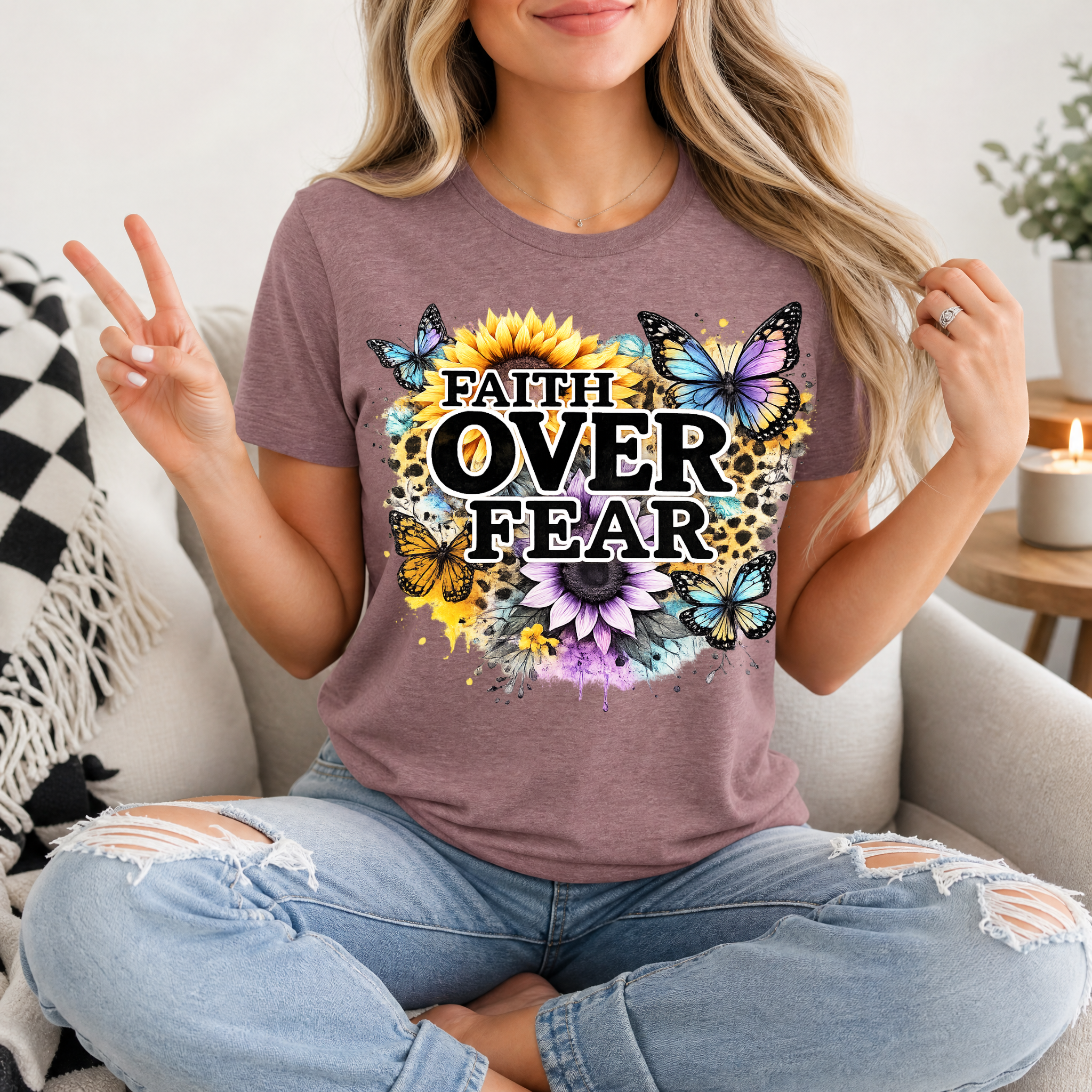 Faith Over Fear Premium Graphic Tee