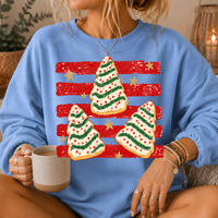 Christmas Tree Snack Cake Crewneck Sweatshirt
