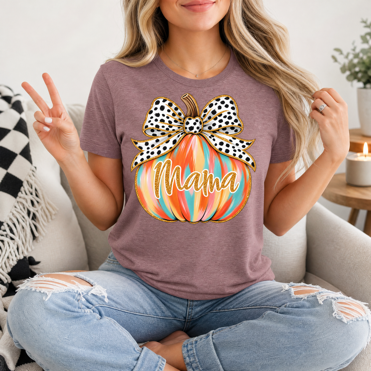 Mama Pumpkin Premium Graphic Tee